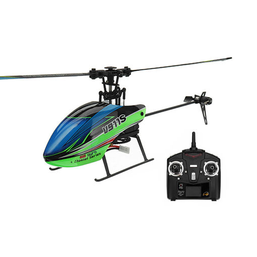 Immagine di WLtoys V911S 2.4G 4CH 6-Aixs Gyro Flybarless RC Helicopter RTF