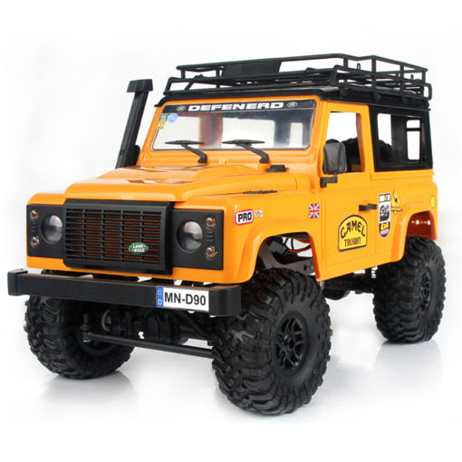 Picture of MN-90 1/12 2.4G 4WD Rc Car W/ Front LED Light 2 Body Shell Roof Rack Crawler Monster Truck RTR Toy