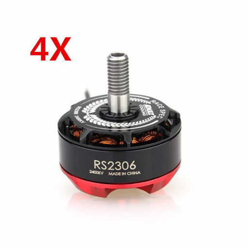 Picture of 4X Emax RS2306 Black Edition 2400KV 3-4S Racing Brushless Motor For RC Drone FPV Racing Multi Rotor