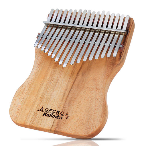 Picture of GECKO K17CAP 17 Keys Kalimba Camphorwood Thumb Piano Finger With Tuning Hammer