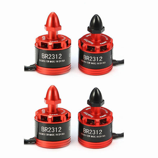 Picture of 4X Racerstar Racing Edition 2312 BR2312 960KV 2-4S Brushless Motor For 350 380 400 RC Drone