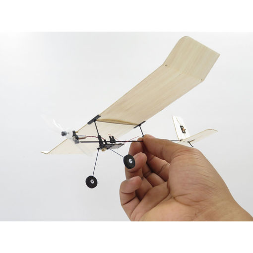 Picture of Tygzs M1 Wingspan 232mm 4CH DSM2 Ultra Light Indoor Mini RC Airplane BNF With 3.7V Battery