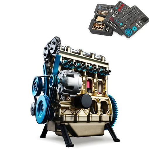 Picture of Teching V4 DM13 Four-Cylinder Stirling Engine Full Aluminum Alloy Model Collection