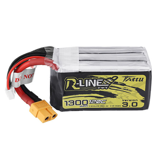 Picture of TATTU R-LINE Version 3.0 22.2V 1300mAh 120C 6S1P Lipo Battery for TurboBee 120RS