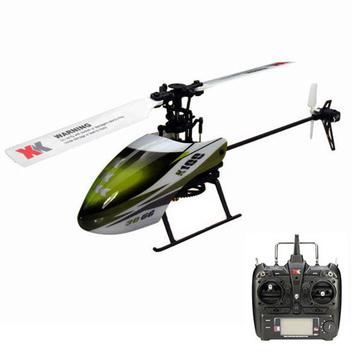 Immagine di XK K100 Falcom 6CH Flybarless 3D6G System RC Helicopter RTF